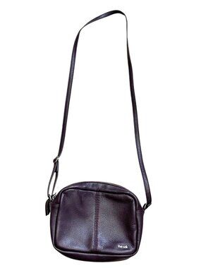 The Sak Women's Crossbody Camera Bag Purse De Young Aubergine Pebbled Leather